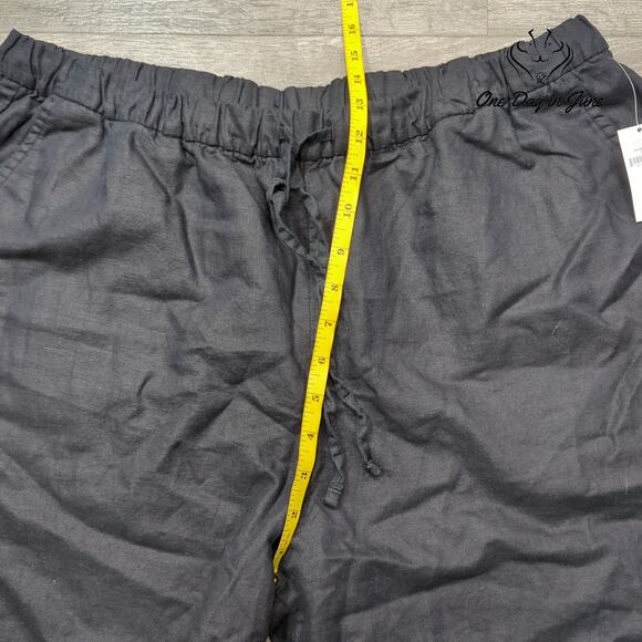 Gap Drawstring Linen Wide Leg Cargo Pants Size XL - Picture 4 of 6